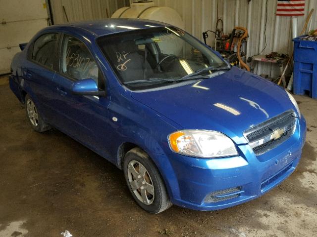 KL1TD56658B069395 - 2008 CHEVROLET AVEO BASE Көк фото 1