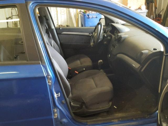 KL1TD56658B069395 - 2008 CHEVROLET AVEO BASE Көк фото 5