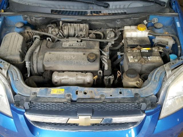 KL1TD56658B069395 - 2008 CHEVROLET AVEO BASE Көк фото 7