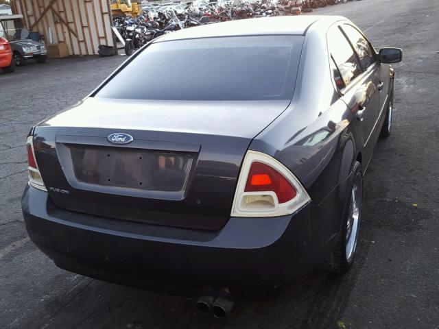 3FAFP06Z26R120277 - 2006 FORD FUSION S GRAY photo 4