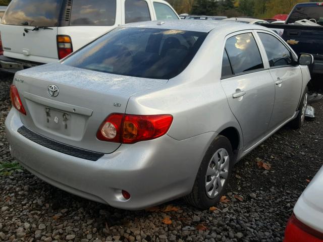 1NXBU40E09Z089120 - 2009 TOYOTA COROLLA BA SILVER photo 4