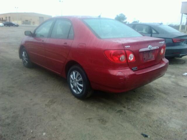 JTDBR32E460097639 - 2006 TOYOTA COROLLA RED photo 3