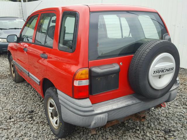 2CNBJ13CXY6902462 - 2000 CHEVROLET TRACKER RED photo 3