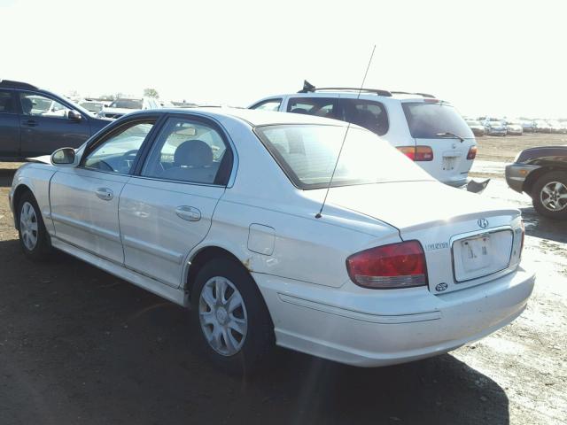 KMHWF25S93A841713 - 2003 HYUNDAI SONATA GL WHITE photo 3