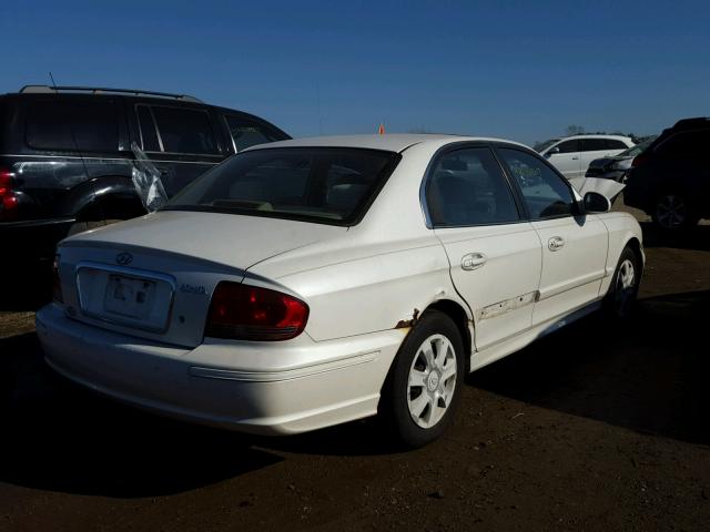 KMHWF25S93A841713 - 2003 HYUNDAI SONATA GL WHITE photo 4