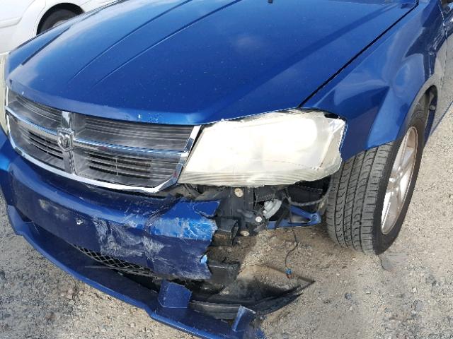 1B3LC56B99N550440 - 2009 DODGE AVENGER SX BLUE photo 9