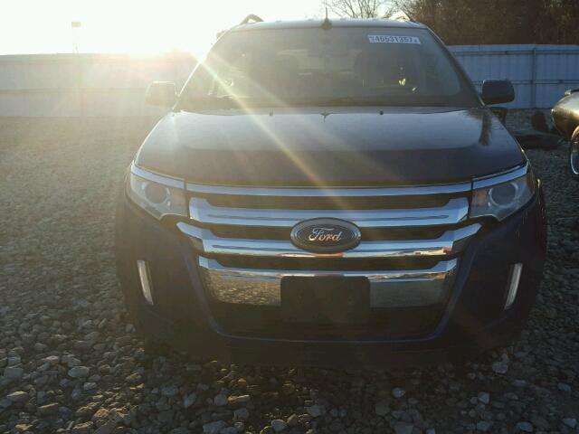 2FMDK3JC5EBA55339 - 2014 FORD EDGE SEL BLUE photo 9