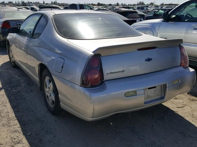 2G1WW12E959127004 - 2005 CHEVROLET MONTE CARL ვერცხლისფერი ფოტო 3