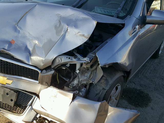 KL1TD6DE5BB201319 - 2011 CHEVROLET AVEO LS GRAY photo 9