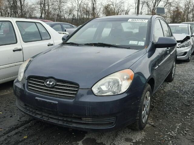 KMHCN46C89U310521 - 2009 HYUNDAI ACCENT GLS BLUE photo 2