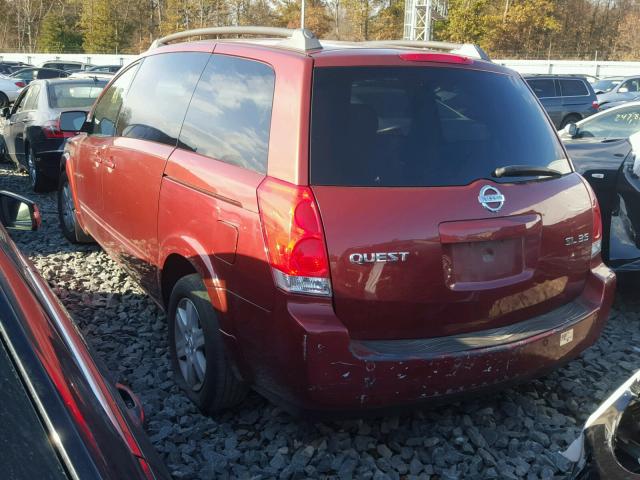 5N1BV28U34N310533 - 2004 NISSAN QUEST ORANGE photo 3