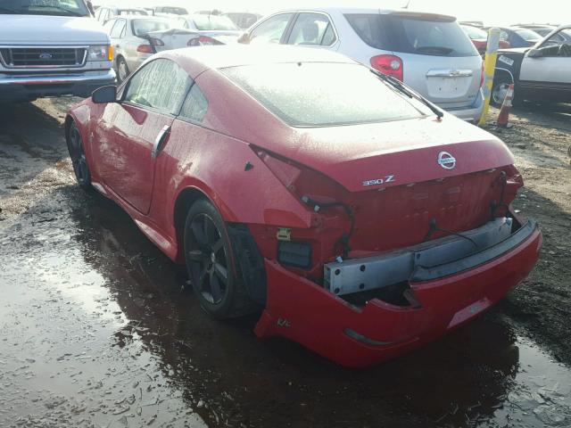 JN1AZ34E73T010564 - 2003 NISSAN 350Z COUPE RED photo 3