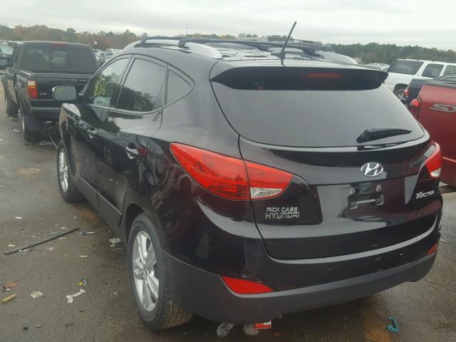 KM8JU3AC2CU527372 - 2012 HYUNDAI TUCSON GLS BLACK photo 3