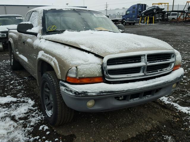 1B7GL42N62S699048 - 2002 DODGE DAKOTA SLT GOLD photo 1