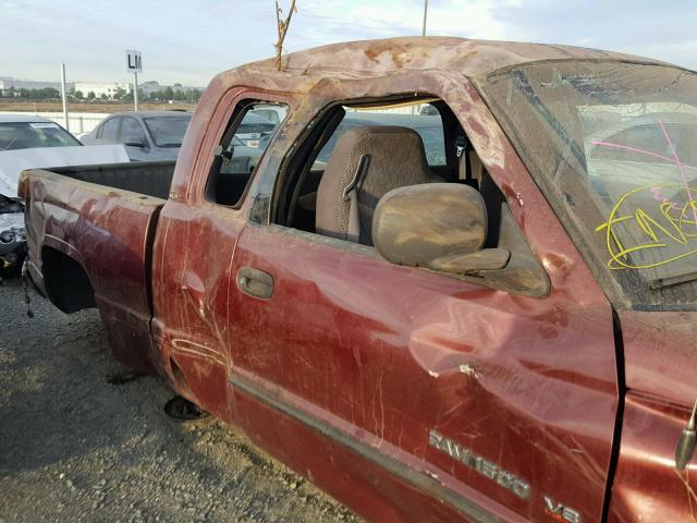 3B7HF13Z51M566879 - 2001 DODGE RAM 1500 BURGUNDY photo 9