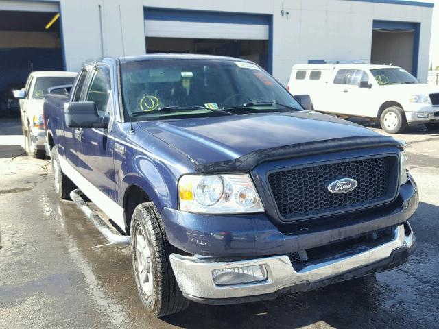 1FTPX12525NA72773 - 2005 FORD F150 BLUE photo 1