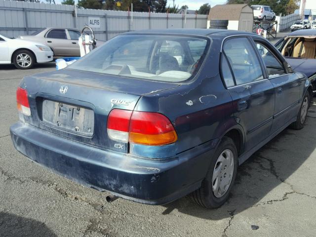 2HGEJ8646VH540825 - 1997 HONDA CIVIC EX GREEN photo 4