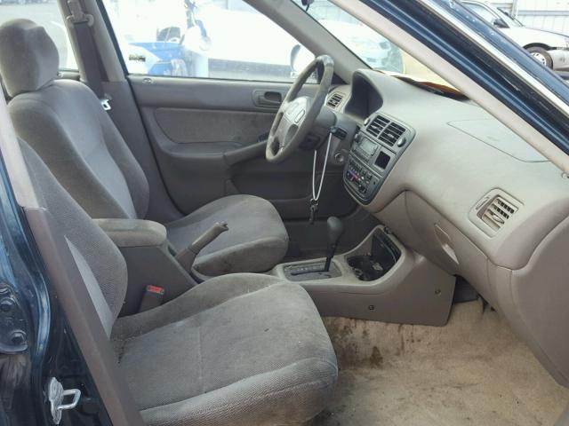 2HGEJ8646VH540825 - 1997 HONDA CIVIC EX GREEN photo 5