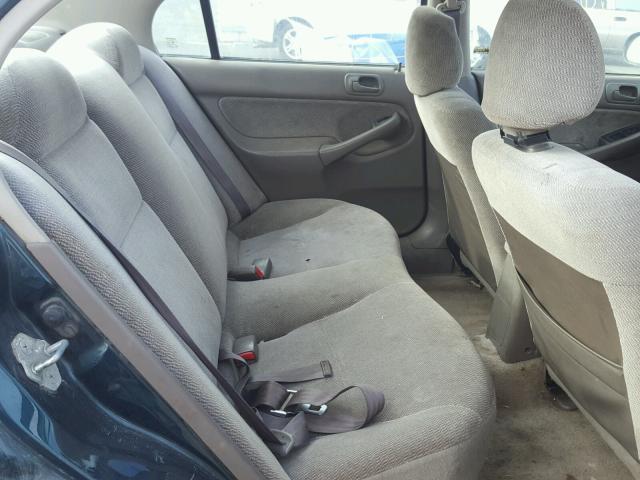 2HGEJ8646VH540825 - 1997 HONDA CIVIC EX GREEN photo 6