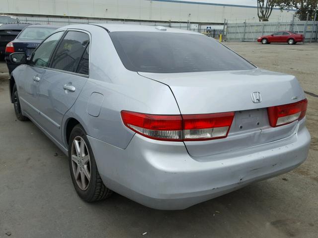 1HGCM66534A003290 - 2004 HONDA ACCORD EX SILVER photo 3