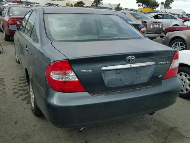 4T1BF30K12U502064 - 2002 TOYOTA CAMRY LE 绿色 照片 3
