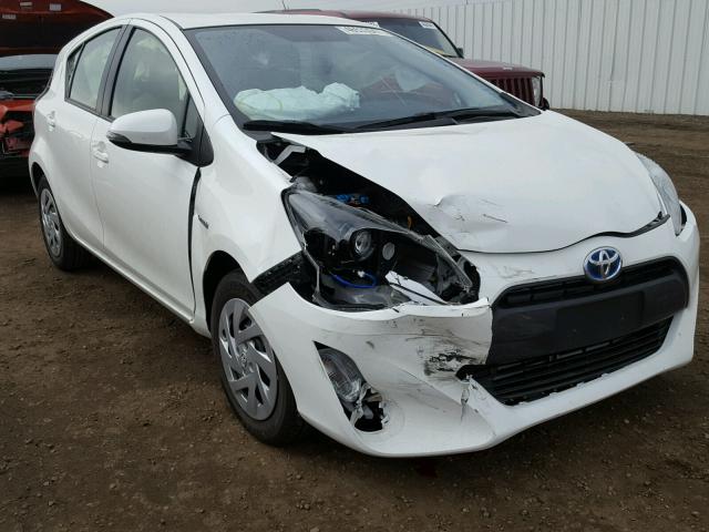 JTDKDTB35G1139437 - 2016 TOYOTA PRIUS C WHITE photo 1