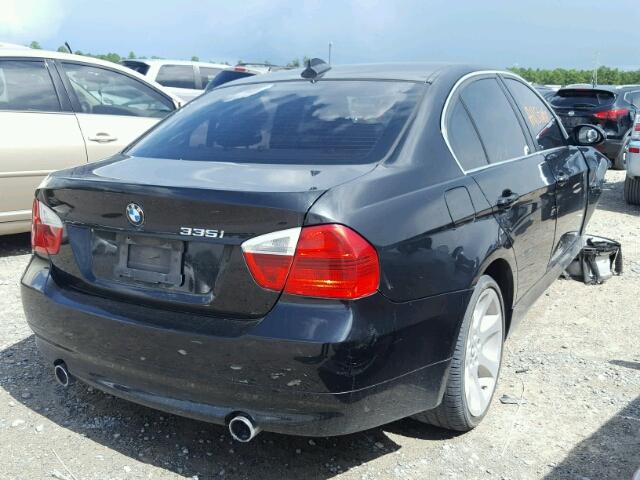 WBAVB73517P101210 - 2007 BMW 335 I BLACK photo 4