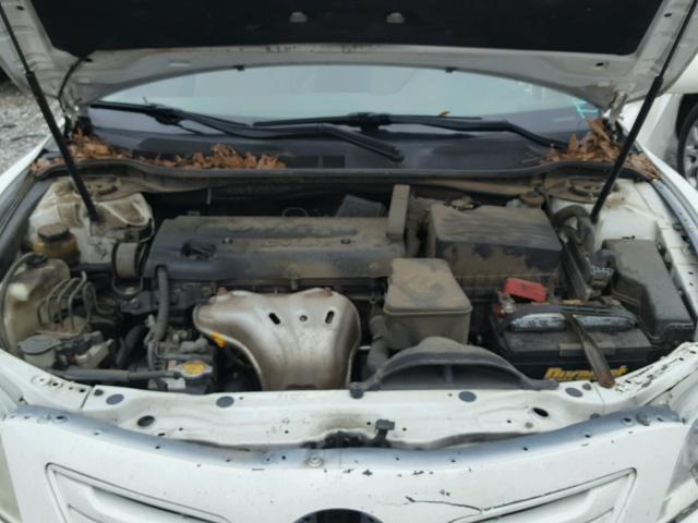 4T1BE46K39U904582 - 2009 TOYOTA CAMRY BASE WHITE photo 7