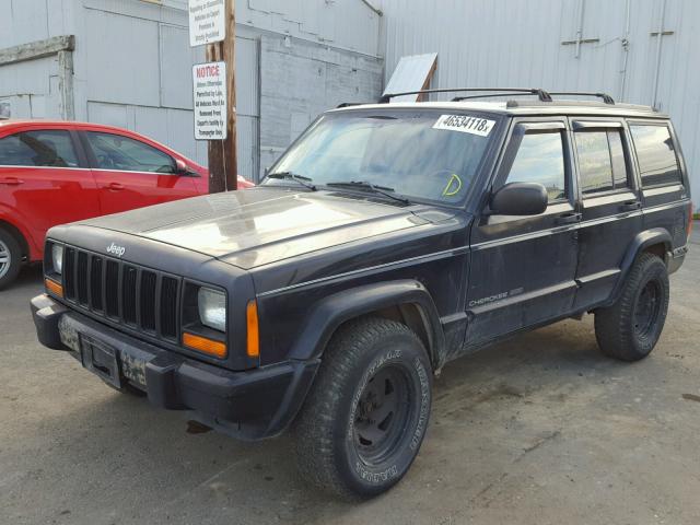 1J4FJ78S1VL518916 - 1997 JEEP CHEROKEE C BLACK photo 2