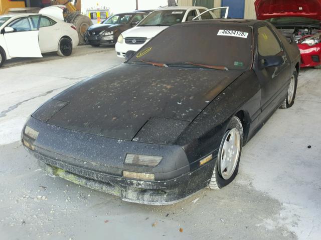 JM1FC3318M0901517 - 1991 MAZDA RX7 BLACK photo 2