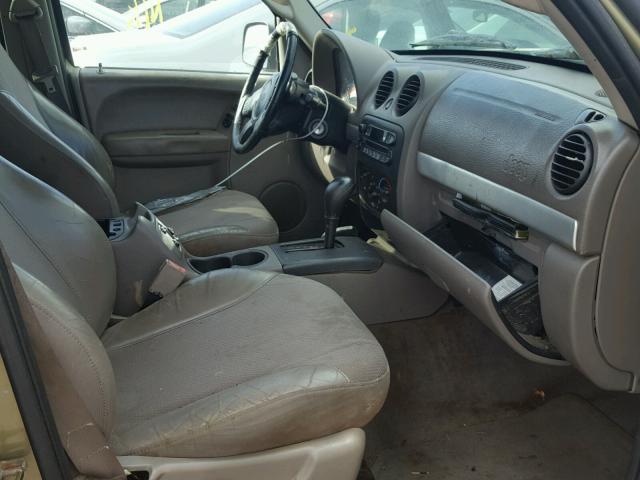 1J4GL38K73W604847 - 2003 JEEP LIBERTY RE GREEN photo 5