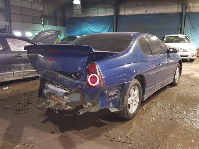 2G1WX12K549259775 - 2004 CHEVROLET MONTE CARL BLUE photo 4