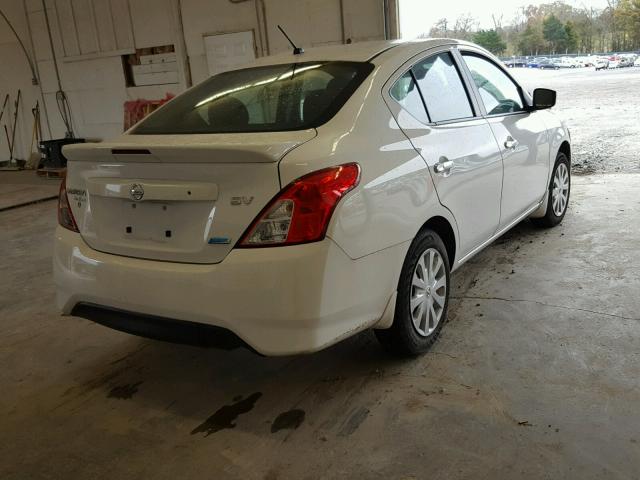 3N1CN7AP2FL942858 - 2015 NISSAN VERSA S WHITE photo 4