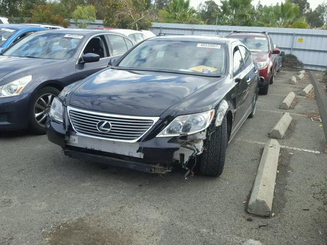 JTHBL46F185074253 - 2008 LEXUS LS 460 BLACK photo 2