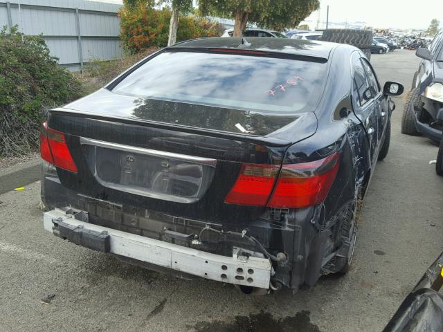 JTHBL46F185074253 - 2008 LEXUS LS 460 BLACK photo 4