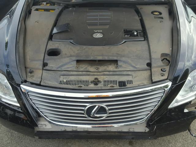 JTHBL46F185074253 - 2008 LEXUS LS 460 BLACK photo 7