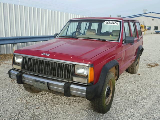 1J4FJ28L3KL532999 - 1989 JEEP CHEROKEE RED photo 2