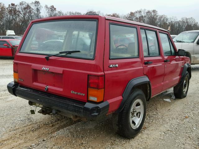 1J4FJ28L3KL532999 - 1989 JEEP CHEROKEE RED photo 4