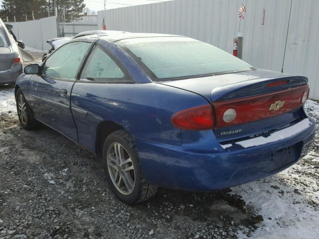 1G1JC12F947231472 - 2004 CHEVROLET CAVALIER BLUE photo 3