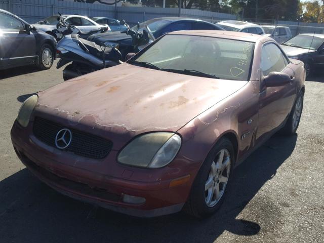 WDBKK47F6XF132514 - 1999 MERCEDES-BENZ SLK 230 KO RED photo 2