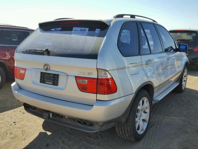 WBAFB33551LH23484 - 2001 BMW X5 4.4I SILVER photo 4