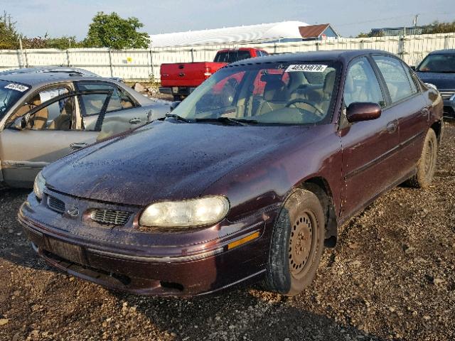 1G3NB52M9X6328411 - 1999 OLDSMOBILE CUTLASS GL MAROON photo 2