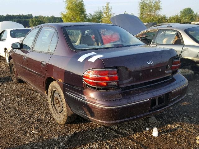 1G3NB52M9X6328411 - 1999 OLDSMOBILE CUTLASS GL MAROON photo 3