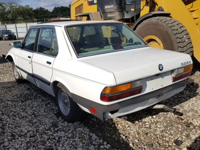 WBADK8303G9703035 - 1986 BMW 528 E AUTO WHITE photo 3