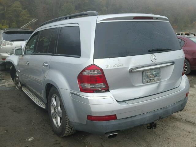 4JGBF71E88A330173 - 2008 MERCEDES-BENZ GL 450 4MA SILVER photo 3