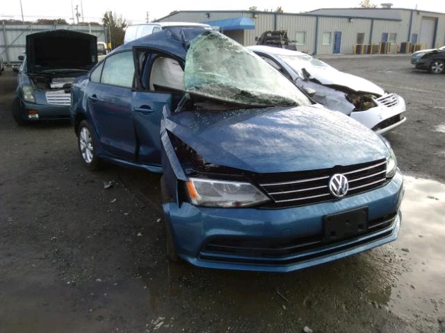 3VWD17AJ0FM275076 - 2015 VOLKSWAGEN JETTA SE أزرق صورة 1