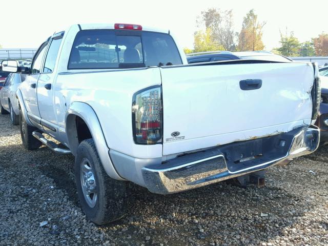 3D7KU28D63G752209 - 2003 DODGE RAM 2500 S WHITE photo 3