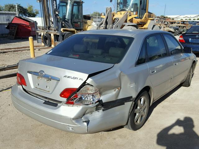 4T1BF28B63U307710 - 2003 TOYOTA AVALON XL SILVER photo 4