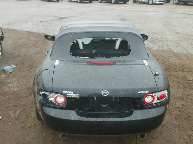 JM1NC25F760112602 - 2006 MAZDA MX-5 MIATA BLACK photo 6