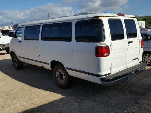 2B5WB35Z21K512963 - 2001 DODGE RAM WAGON WHITE photo 3